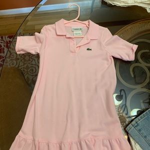 Pink lacoste dress